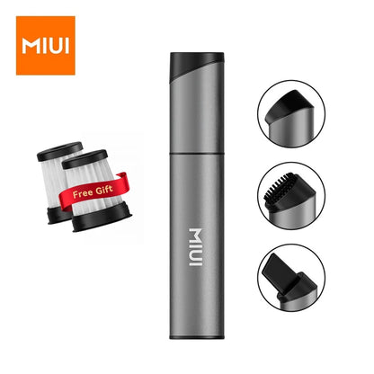 MIUI Mini Portable Vacuum Cleaner Cordless Handheld Vacuum with 3 Suction heads Easy to Clean for Desktop Keyboard & Car (USB) [VAC]