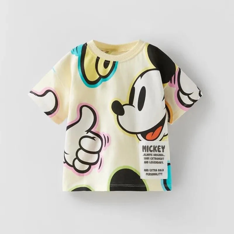 2023 Summer New Children's Clothing Baby Girls Short Sleeve Basic Tops Cartoon T Shirt For Kids Boy [TSH]