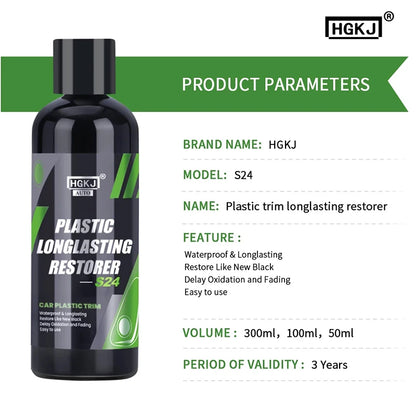 Plastic Restorer Back To Black Gloss Car Cleaning Products Auto Polish And Repair Coating  Renovator For Car Detailing HGKJ 24 [CAR] [DTL]