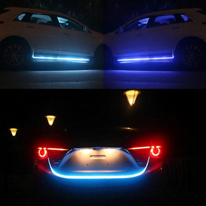 LED Daytime Running Light Scan Starting Car Hood Decorative Lights DRL Auto Engine Hood Guide Decorative Ambient Lamp 12V [CAR]