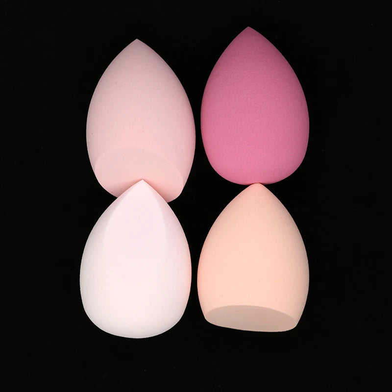 4Pc/Bag Makeup Sponge Powder Puff Dry and Wet Combined Beauty Cosmetic Ball Foundation Powder Puff Bevel Cut Make Up Sponge Tool [CSM]