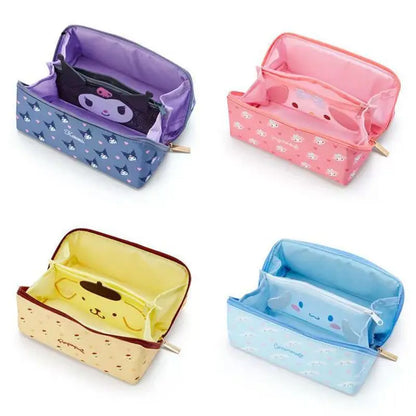 Sanrio Large Capacity Pencil Case Kawaii Cinnamoroll Melody Kulomi Cosmetic Bags School Pencils Bag Pen Case Supplies Stationery [CSM]