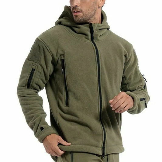 Men's Windbreaker Jackets For Men Fleece Men's Sports Tactical Jacket Combat Military Fleece Outdoor Sports Hiking Polar Coat [MEN]