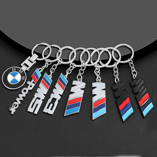 BMW Keychain Metal Emblem Style Keyring Car Motorcycle Accessories Fashion Gift For BMW M Performance M3 M5 M6 Power F10 F13 E30 [BDK]