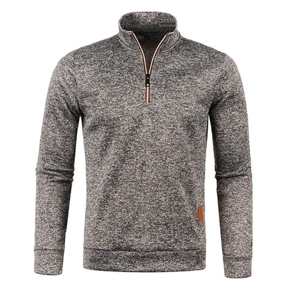 Men's Pullover Men's Thicker Sweatshirts Half Zipper Pullover for Male Hoody Man Sweatshirt Autumn Solid Color Turtleneck Sweaters [MEN]