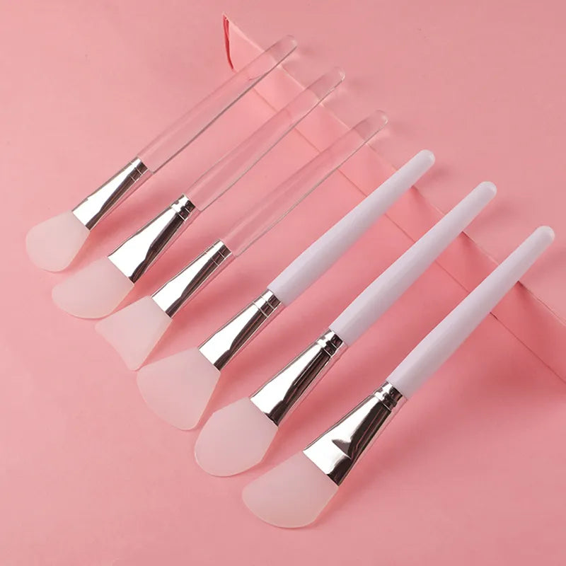 1/5pcs Professional Silicone Mask Brush Home Salon Facial Mud Mixing Brush For Skin Care Reusable Cosmetic Smear Supplies Tool [SKC]