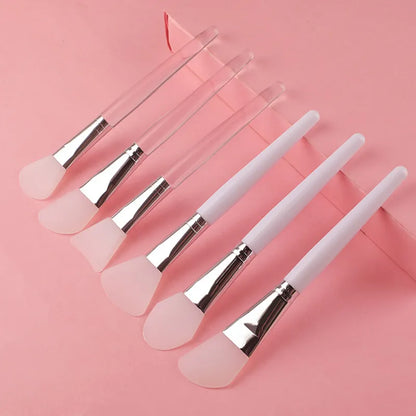 1/5pcs Professional Silicone Mask Brush Home Salon Facial Mud Mixing Brush For Skin Care Reusable Cosmetic Smear Supplies Tool [SKC]