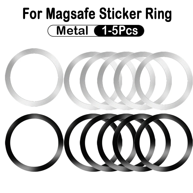 2023 Stainless Steel Universal Magnetic Metal Plate Ring For Magsafe Wireless Charger Iron Sheet Sticker Magnet Car Phone Holder [PHH]