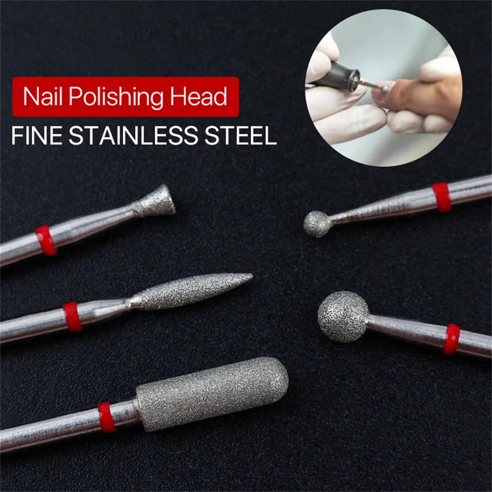 Cuticle Clean Carbide Nail Drill Bit Diamond Rotary Burrs Electric Nail File For Manicure Pedicure Tools [TPT]