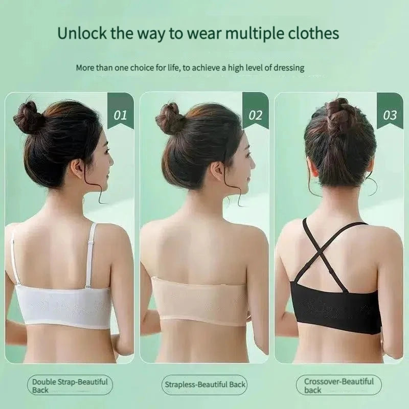 Summer Strapless Bra Underwear Seamlessly Push Up Brassiere Cover Front Type Sexy Lingerie Women Body Lenceria Para Damas Mujer [BRA]