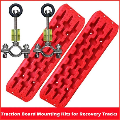 Traction Board Mounting Kits for Recovery Tracks Recovery Board Mount Pins Fixed Bolts For Car Roof Rack Carrier Basket [CAR]