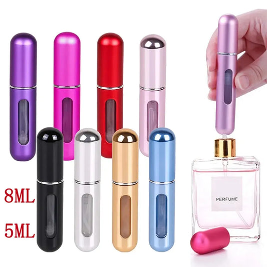 Refillable Mini Perfume Bottle Portable Cosmetic Bottle Spray Bottle Atomizer Spray Container Travel Refillable Bottles 8ml /5ml [CSM]