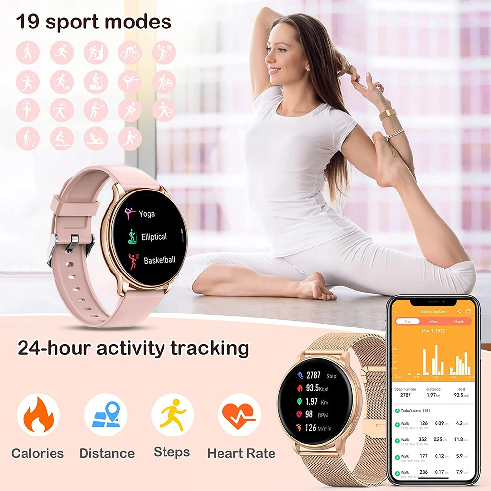 WEEDOM 2023 Bluetooth Call Smart Watch Women Custom Dial Watches Men Sport Fitness Tracker Heart Rate Smartwatch For Android IOS [SWH]