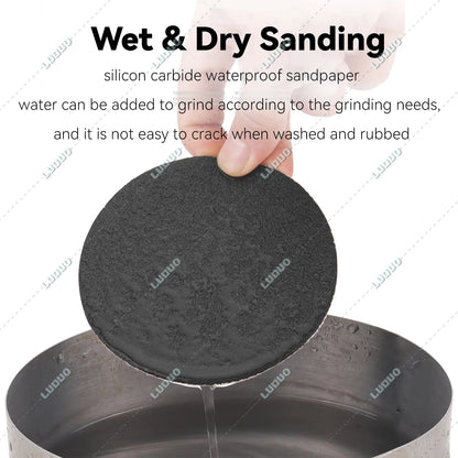 Round Wet Sanding Sheet Dry Polishing Sandpaper For Car Detailing Headlight Restoration Grinder Accessories Sanding Discs Paper [CAR] [DTL]