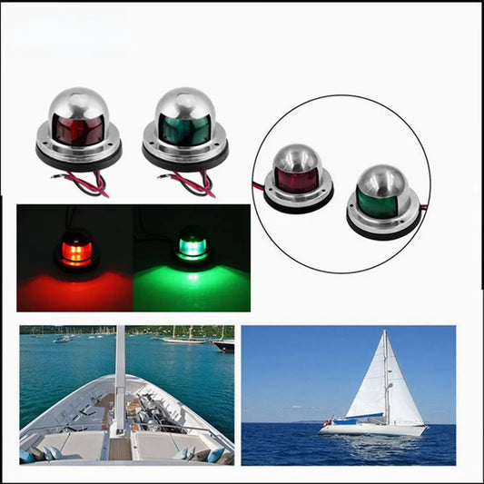 1 X Set Red Green 12V LED Running Lights for Boat Navigation Light Sailing Signal Lamp Marine Boat Side Lights Yacht Accessories [MRN]