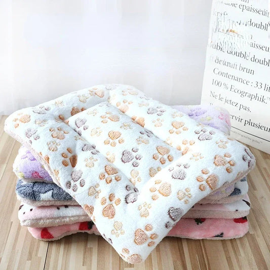 Soft Cat Bed Mats Short Plush Pet Sleeping Bed Mats for Cats Small Dogs Cute Pet Pad Blanket Warm Kitten Cushion Cat Accessories [PET]