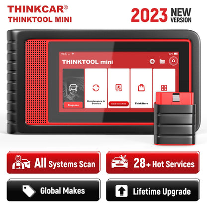 THINKCAR Thinktool Mini OBD2 Scanner Full System Diagnosis DPF A/F 28 Reset ODB 2 Automotive Car Diagnostic Tools Free Update [CAR]