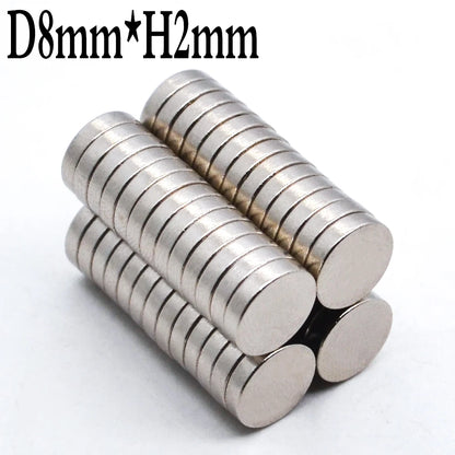 Round Magnet 2x2,4x2,5x2,6x2,8x2,10x2,12x2,15x2,20x2mm Neodymium N35 Permanent NdFeB Super Strong Powerful Magnetic imane  Disc [MAG]