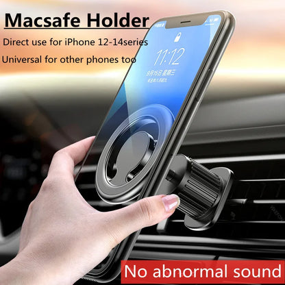 Magnetic Car Phone Holder Stand Macsafe Support in Car for iPhone 12 13 14 Pro Max Mini Magnet Car Air Vent Clip Cellphone Mount [PHH]