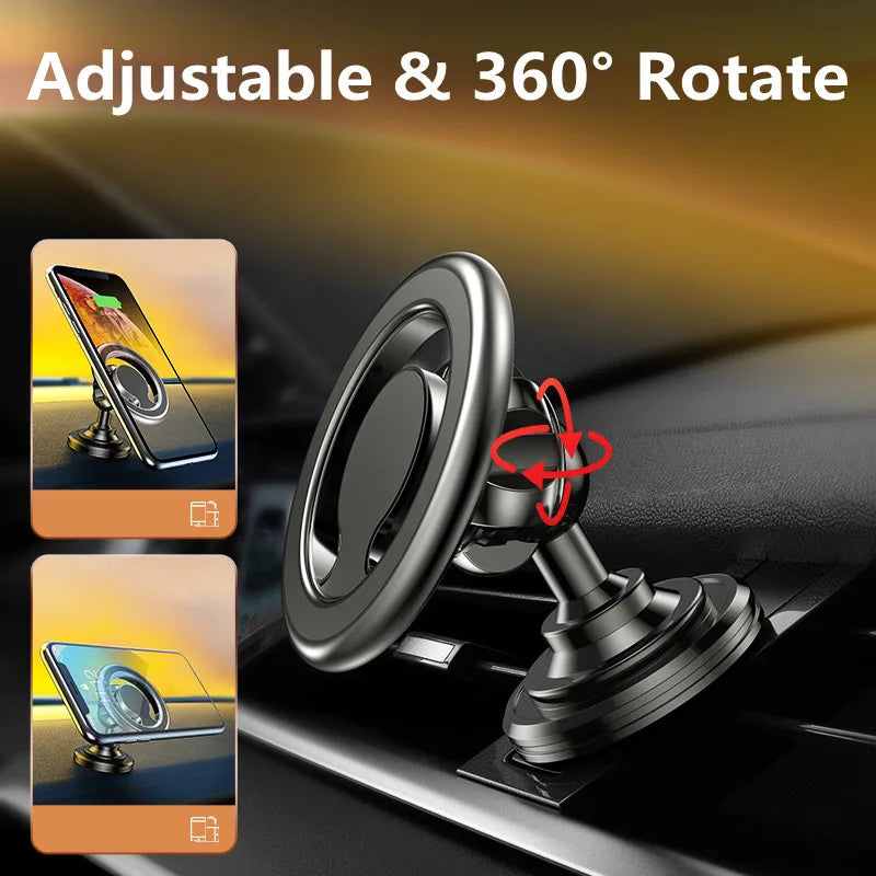 Magnetic Car Phone Holder Stand Macsafe Support in Car for iPhone 12 13 14 Pro Max Mini Magnet Car Air Vent Clip Cellphone Mount [PHH]