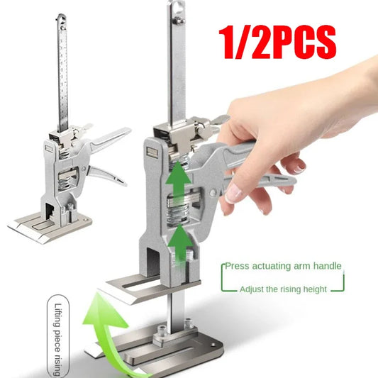 1/2PCS Hand Lifting Tool Set Labor-Saving Arm Jack Door Panel Drywall Board Lifter Tile Height Adjuster Elevator Tool [HTO]