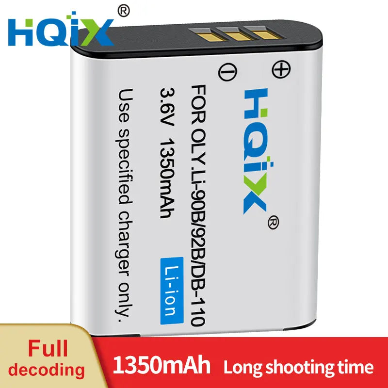 HQIX for Ricoh GRⅢ G900 WG-6 GR3 GRⅢ X GR3X  Camera DB-110 Charger Battery [BAT]