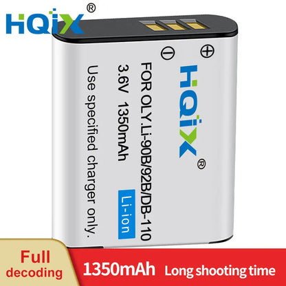 HQIX for Ricoh GRⅢ G900 WG-6 GR3 GRⅢ X GR3X  Camera DB-110 Charger Battery [BAT]