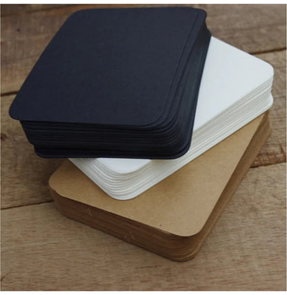 20pcs/lot Cute Black White Kraft Paper Memo Pad Note Pads Colored Words Leave Message Cards Planner Stickers for Students Gifts [OFF]