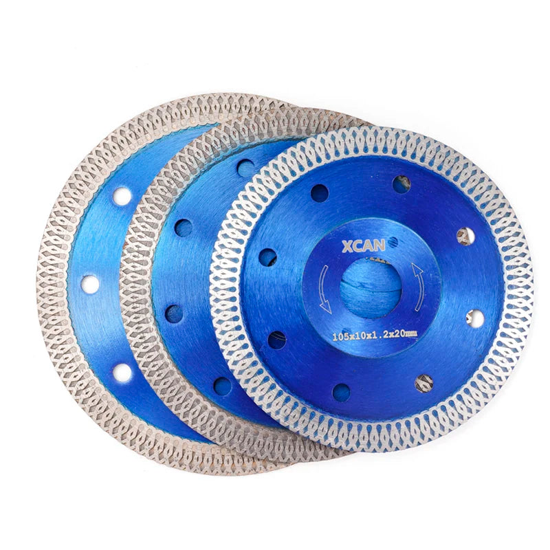 XCAN 1pc 105/115/125mm Diamond Saw Blade For Porcelain Tile Ceramic Dry/Wet Cutting Stone Cut off Saw Blade Diamond Cutting Disc [TPT]