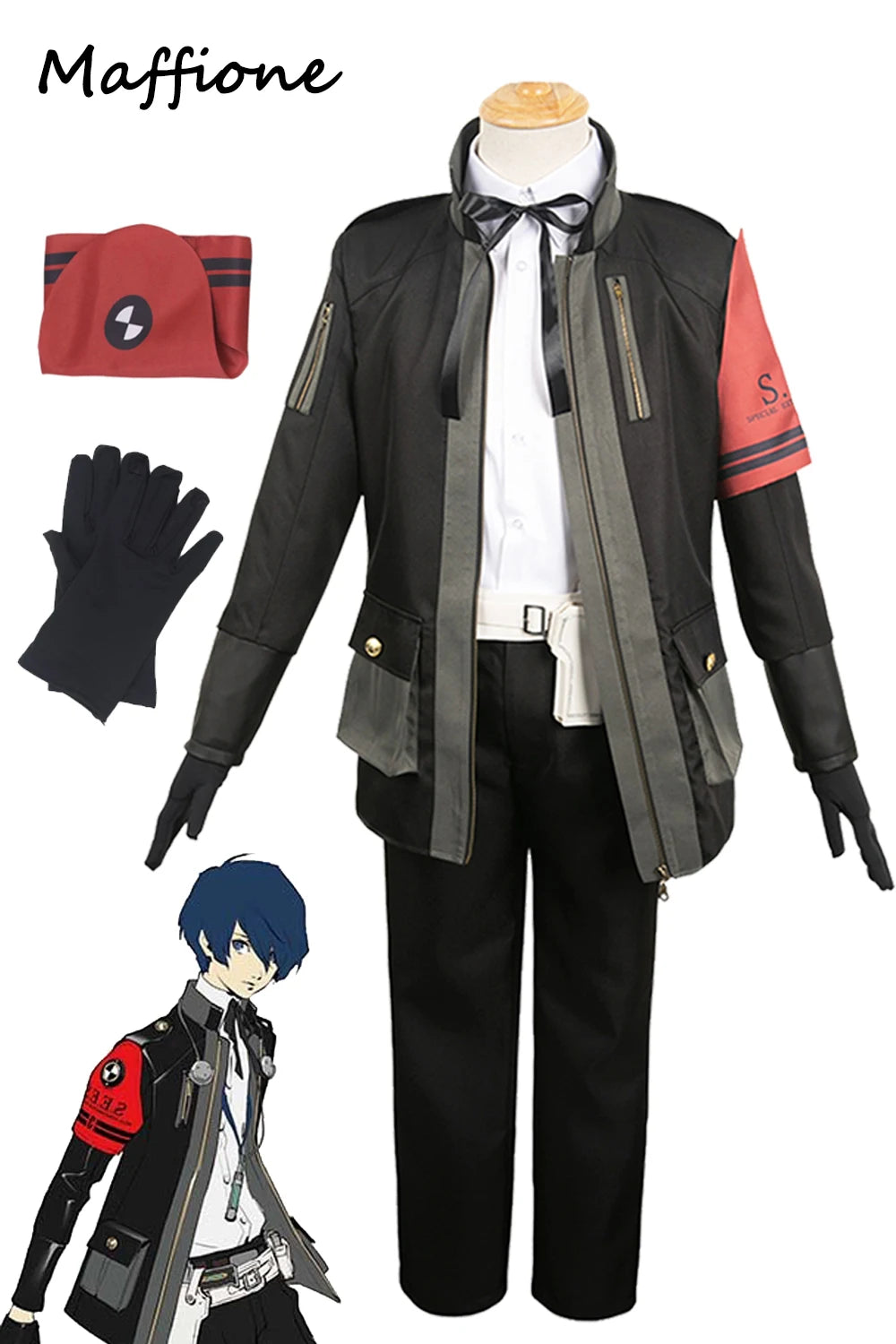 Yuuki Makoto Cosplay Men School Uniform Outfits Anime Game Persona3 Reload Disguise Costume Adult Male Roleplay Halloween Suit [COS]