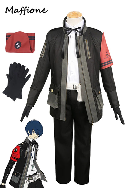 Yuuki Makoto Cosplay Men School Uniform Outfits Anime Game Persona3 Reload Disguise Costume Adult Male Roleplay Halloween Suit [COS]