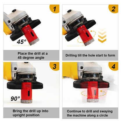 SHDIATOOL 1pc Diamond Drilling Core Bits M14 Thread Porcelain Tile Stoneware Crowns Drill Crowns Marble Stone Masonry Hole Saw [PTO]