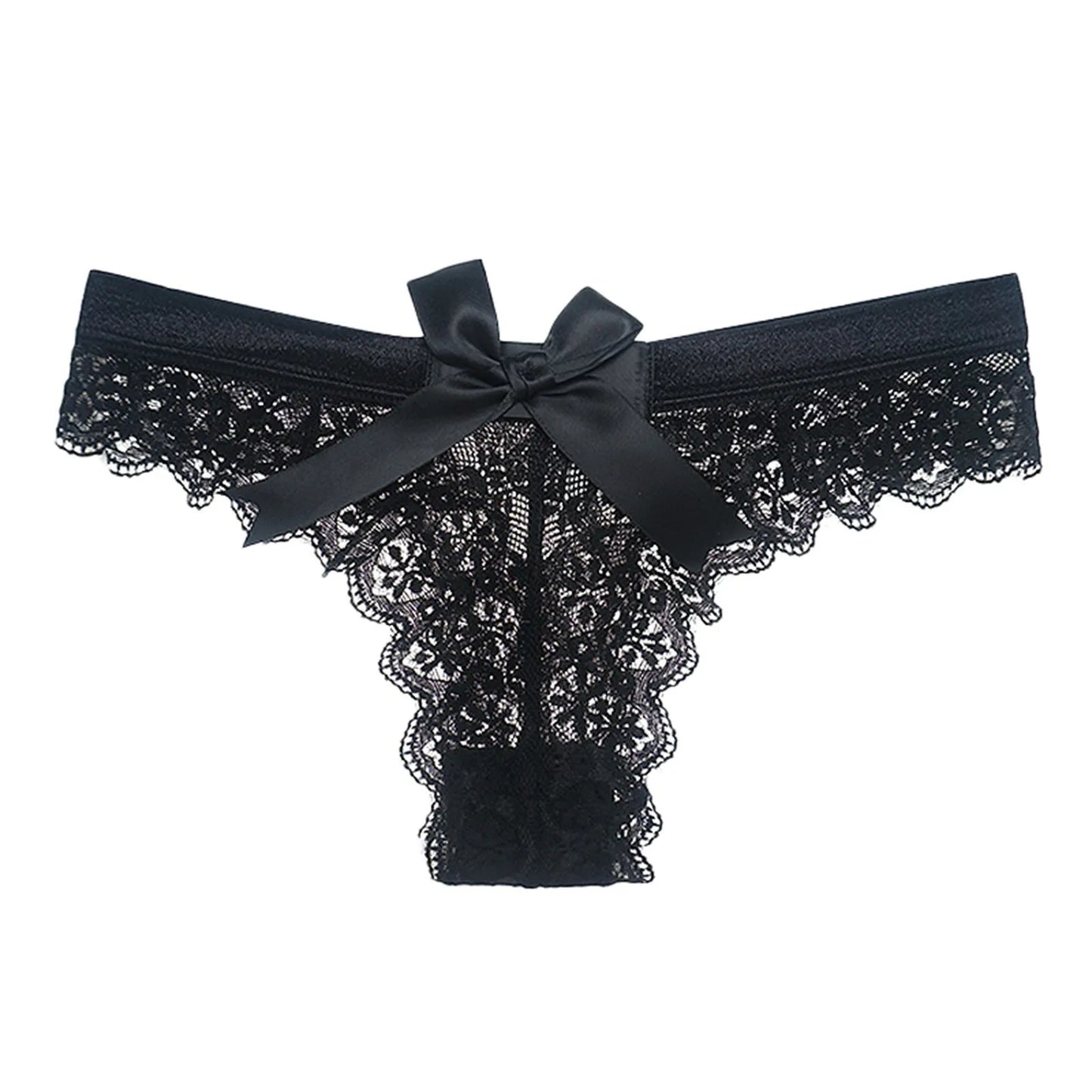 Sexy Lace Thong Women Butterfly Low Waist Panties Transparent Underwear Ladies Briefs Lingerie Panty Underwear Womens Lingerie [GRM] [UND]