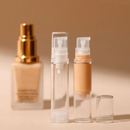 5/10/15ml Vacuum Bottle Press Liquid Foundation Lotion Eye Cream Empty Refillable Bottle Cosmetic Container Portable Makeup Tool [CSM]