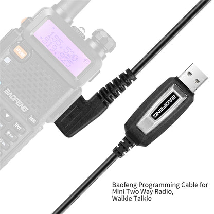 USB Programming Cable With CD for Baofeng UV-5R 82 888S UV-S9PLUS UV-13 16 17 21 Pro Quansheng UV-K5 5R Plus Walkie Talkie Radio [TEL]