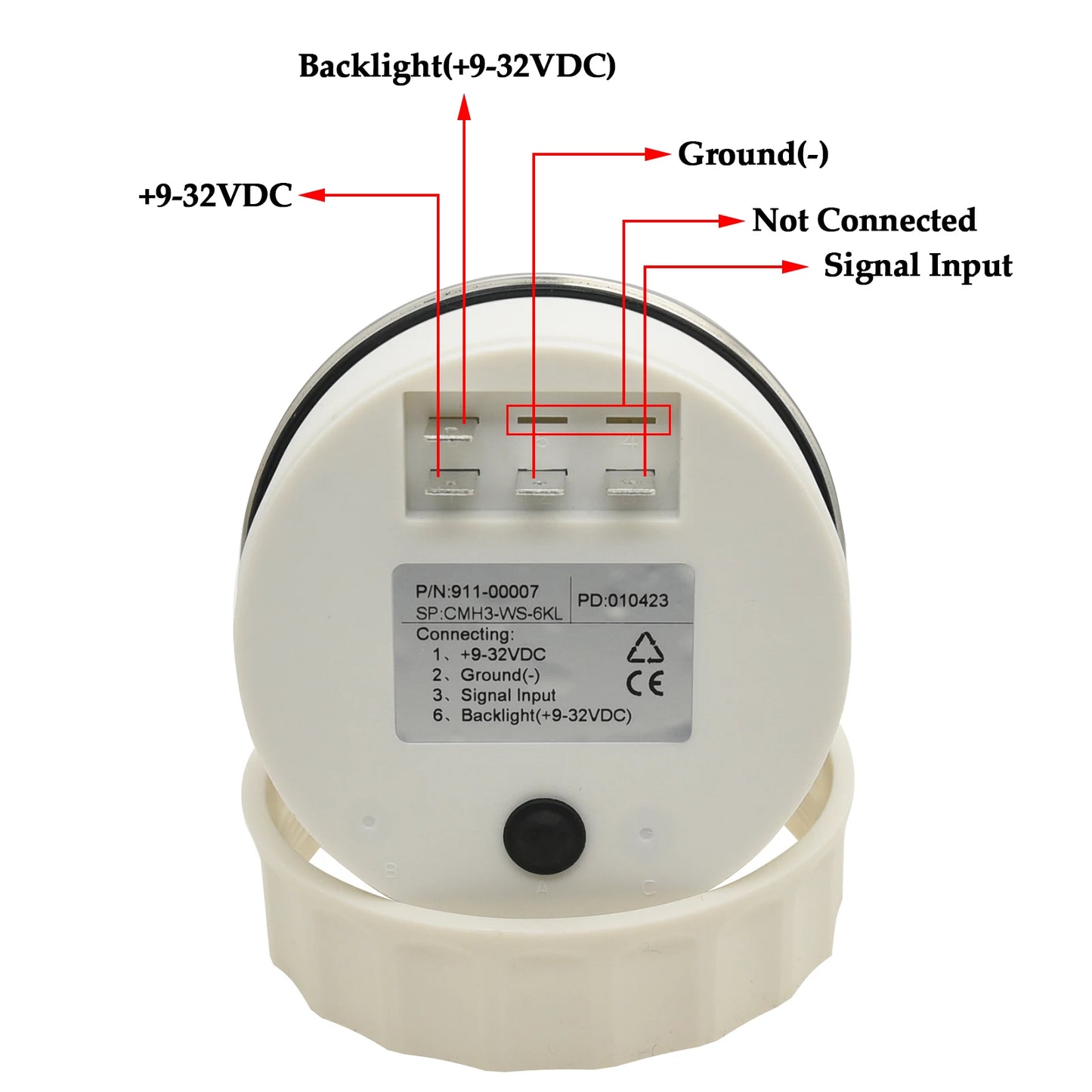 8K Boat Tachometer Marine Tacho Meter Gauge LCD Hourmeter 12V/24V 8000 RPM 85mm Car Tachometer Toerenteller 12v Hour Meter [MRN]