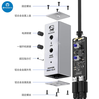 MECHANIC Power Pro Max Power Supply Test Cable Type-C Input with 15 FPC Flex One-button Start Boot Line for iPhone 6-14 Pro Max [PTO]