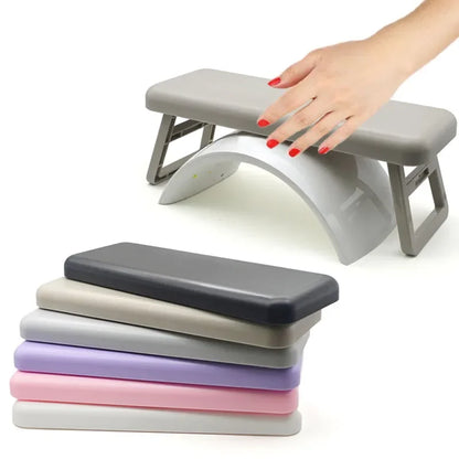 Folding Nail Hand Manicure Rest Arm Stand Pillow Cushion Holder Table Desk Armrest Sponge Support Mat Polish Tool Practice Salon [HTO]