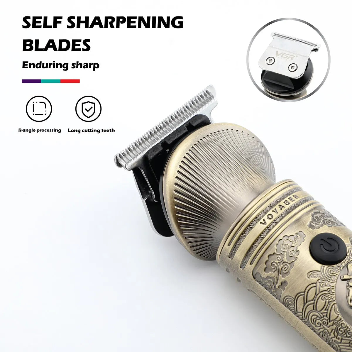 VGR Grooming Kit Hair Trimmer 6 In 1 Hair Clipper Nose Trimmer Shaver Body Trimmer Professional Rechargeable Metal Vintage V-106 [HAI]