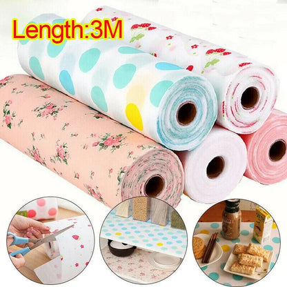 3M Reusable Drawer Mat Contact Paper Cabinet Liner Moisture-proof Waterproof Dust Proof Non-Slip Kitchen Table Shelf Liner Pad [PET]