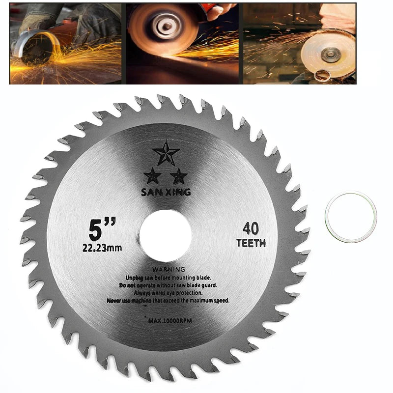 1pcs 125mm Cutting Disc Mini Circular Saw Blade For Wood Plastic Metal Rotating Cutting Tools 40 Teeth Tool Accessories [PTO]