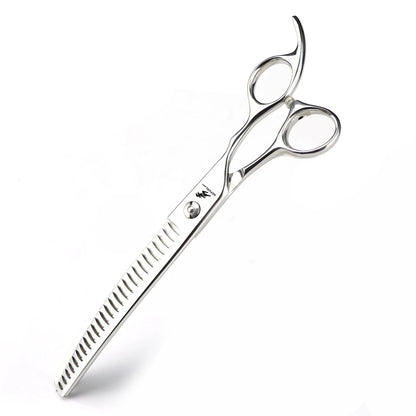 Dog Curved Chunker Scissors Pro 7.5" 8" Japan 440C Professional Pet Grooming Scissors Cat Animal Thinning Scissors Dropshipping [PET]