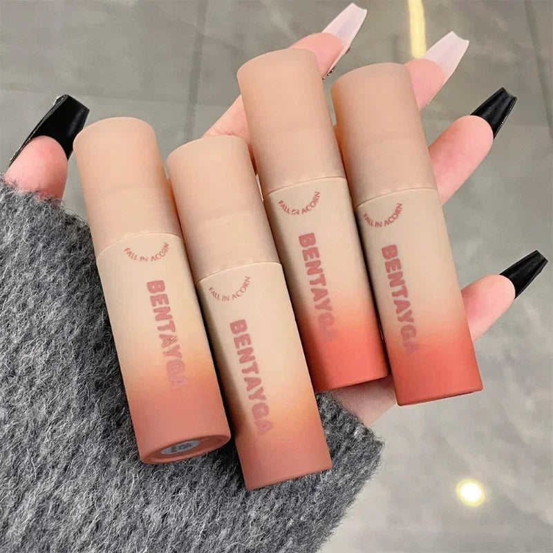 6 Colors Matte Lip Gloss Waterproof Easy To Wear Velvet Rose Red Brown Lip Mud Nude Lasting Liquid Lipstick Lips Makeup Cosmetic [CSM]