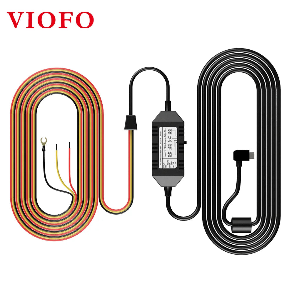 Viofo A129 A119 V3 Car Camera 3 Wire ACC Hardwire Kit Cable HK3 For Parking Mode optional  Mini/Micro2/ATC/ATS Fuse Tap [CAR]