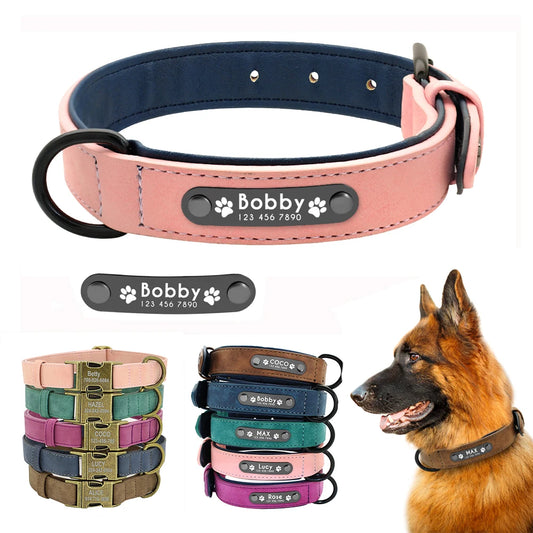 Dog Collars Personalized Dog Buckle Collars Free Engraving Name ID Tags For Small Medium Large Dogs Pug Pitbull Bulldog Beagle [PET]