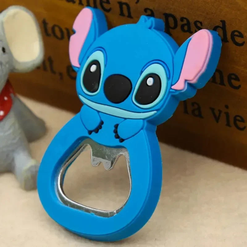 Kawaii Disney Stitch Bottle Opener Lilo & Stitch Peripheral Fridge Magnet Cartoon Multifunctional Beer Bottle Opener [MAG]