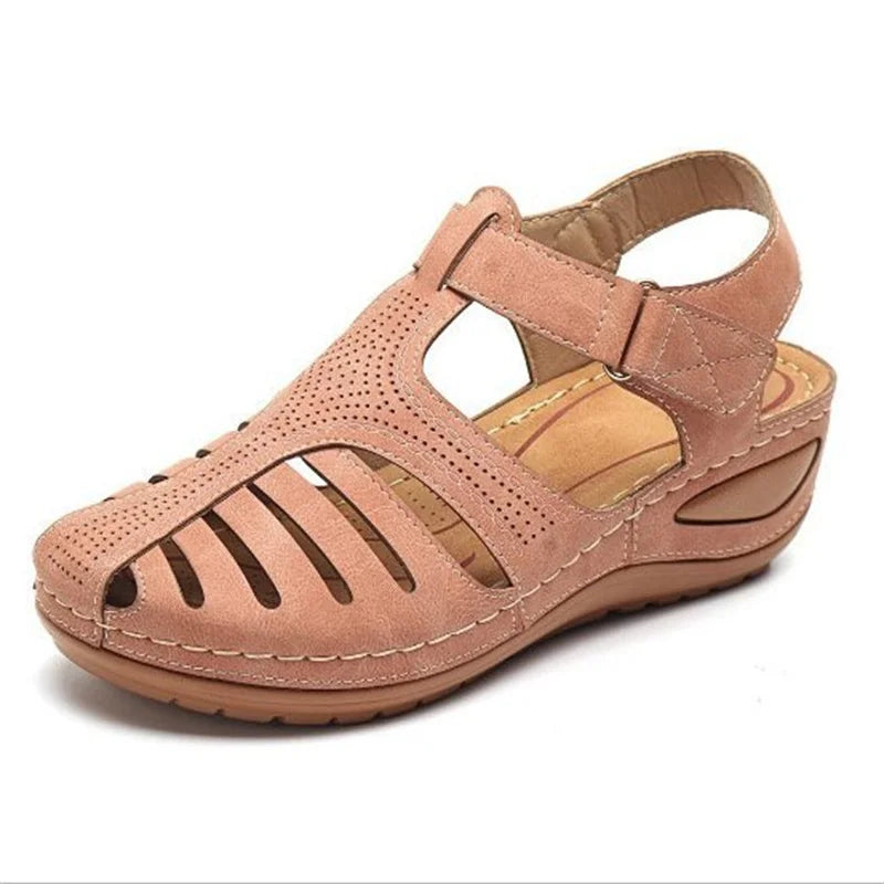 New Women's Sandals Premium Orthopedic Bunion Corrector Flats Casual Soft Sole Beach Wedge Vulcanized Shoes Zapatillas De Mujer [SHO]