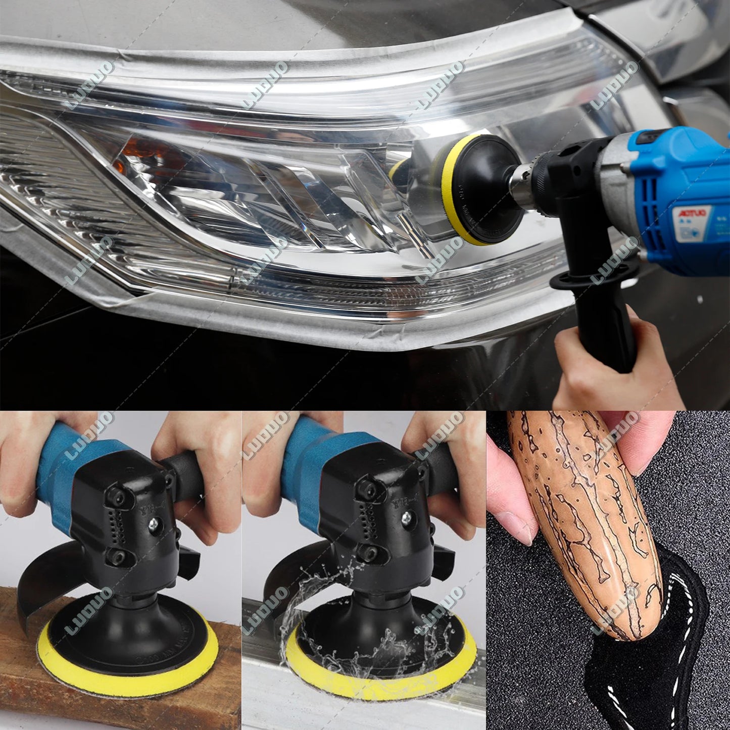 Round Wet Sanding Sheet Dry Polishing Sandpaper For Car Detailing Headlight Restoration Grinder Accessories Sanding Discs Paper [CAR] [DTL]