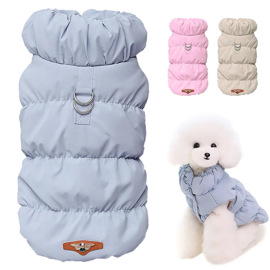 Soft Warm Dog Clothes Winter Padded Puppy Cat Coat Jacket For Small Medium Dogs Chihuahua French Bulldog Poodle Vest Pet Outfit [PET]