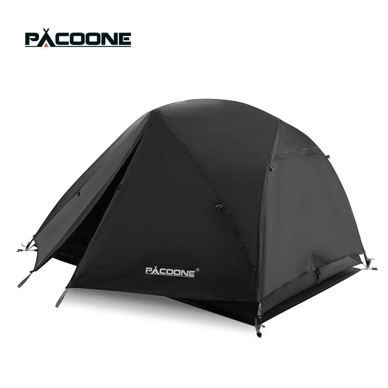 PACOONE Ultralight 20D Nylon Camping Tent Portable Backpacking Cycling Tent Waterproof Outdoor Hiking Travel Tent Beach Tent New [CAM]